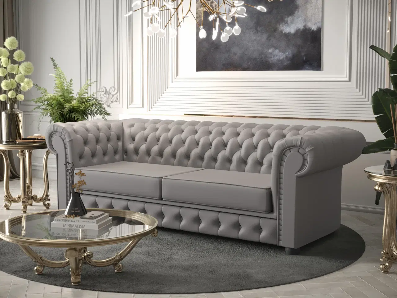 Billede 8 - MANCHESTER III 3-PERS. ÆGTE LÆDER SOFA 218 CM