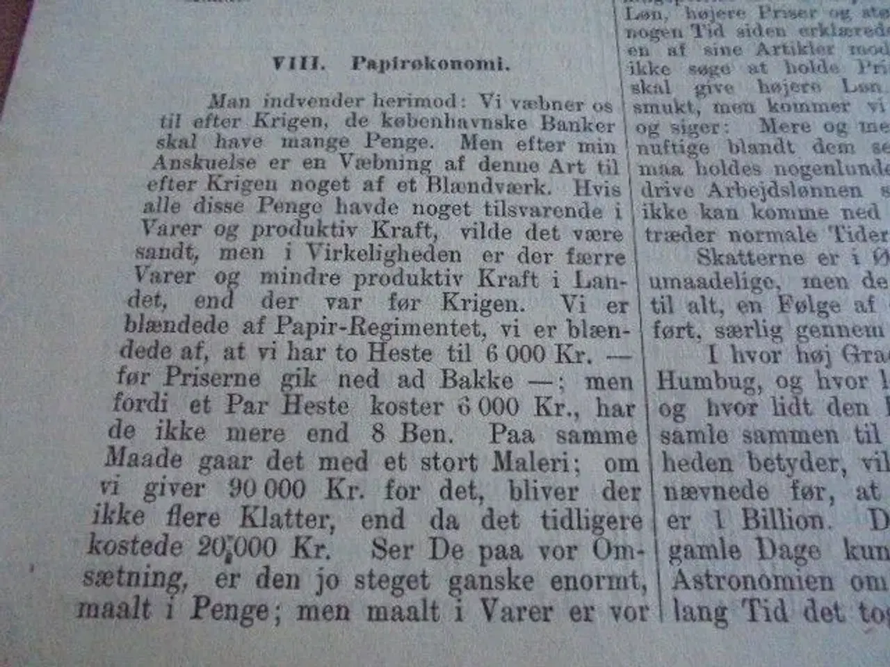 Billede 2 - På fredens tærskel - finanstale fra 1918 