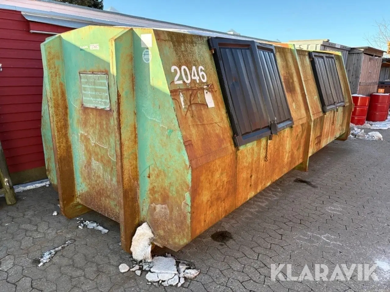 Billede 1 - Lukket container med sideklapper