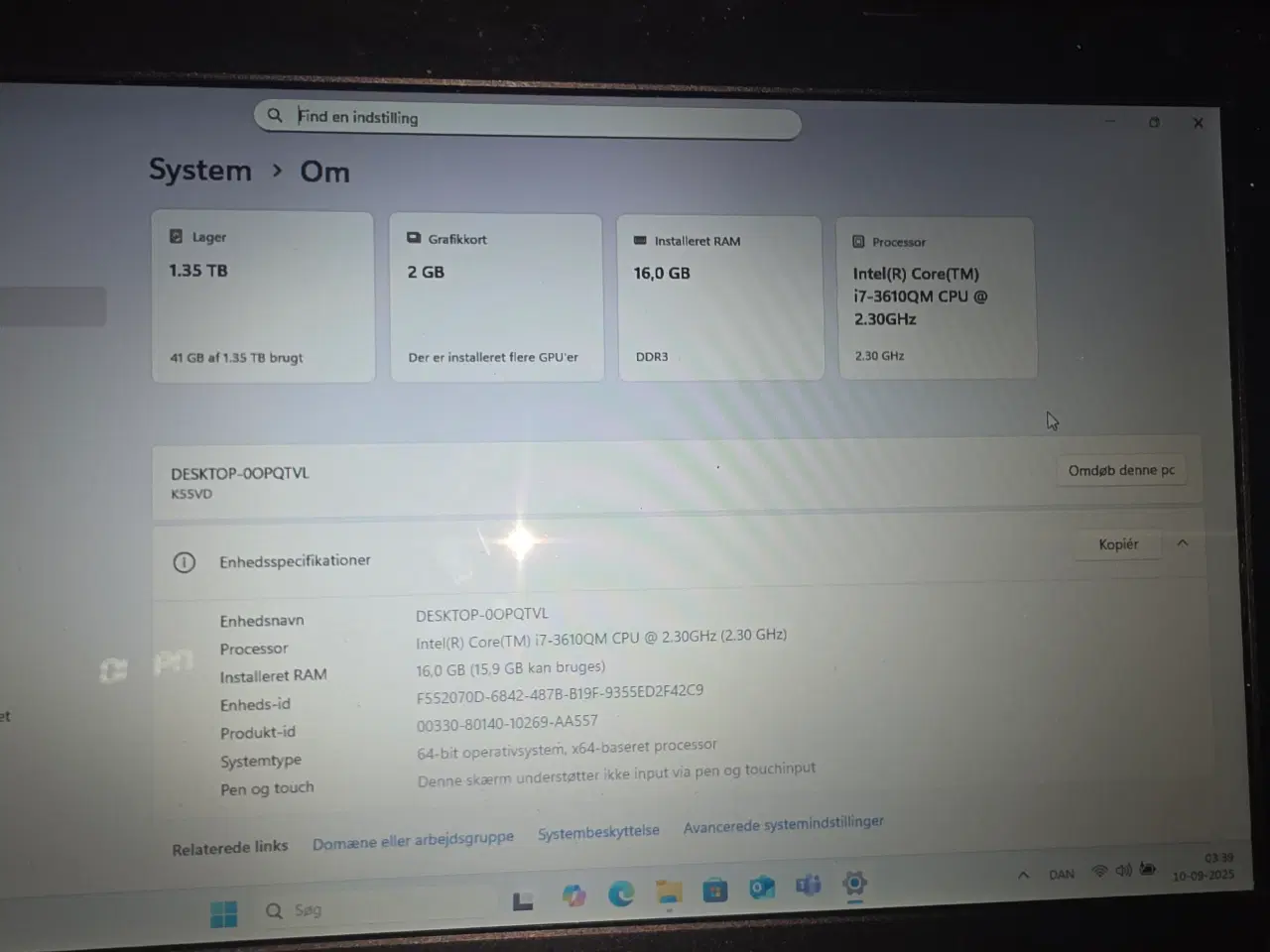 Billede 4 - Asus 15,6" Core I7 - bærebar computer 