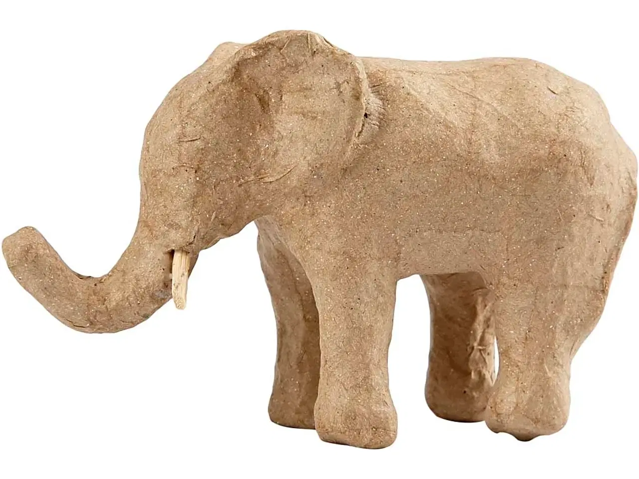Billede 1 - Elegant Papmaché Elefant - 9x13 cm Dekoration