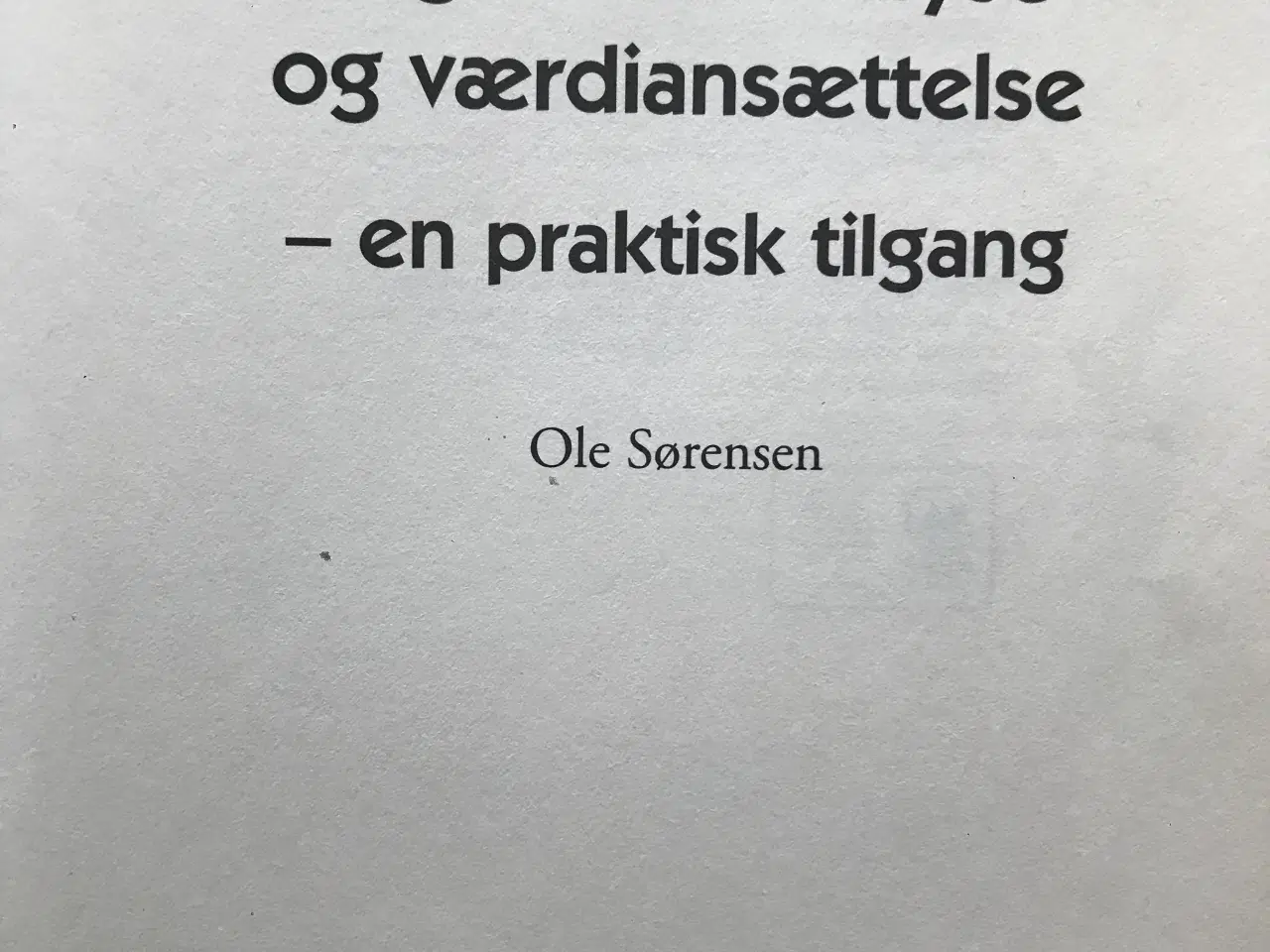 Billede 2 - Regnskabsanalyse og værdiansættelse