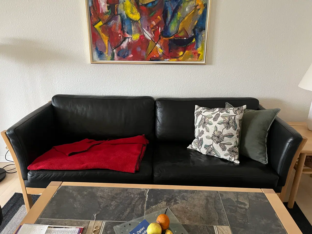 Billede 1 - Lædersofa - meget fin