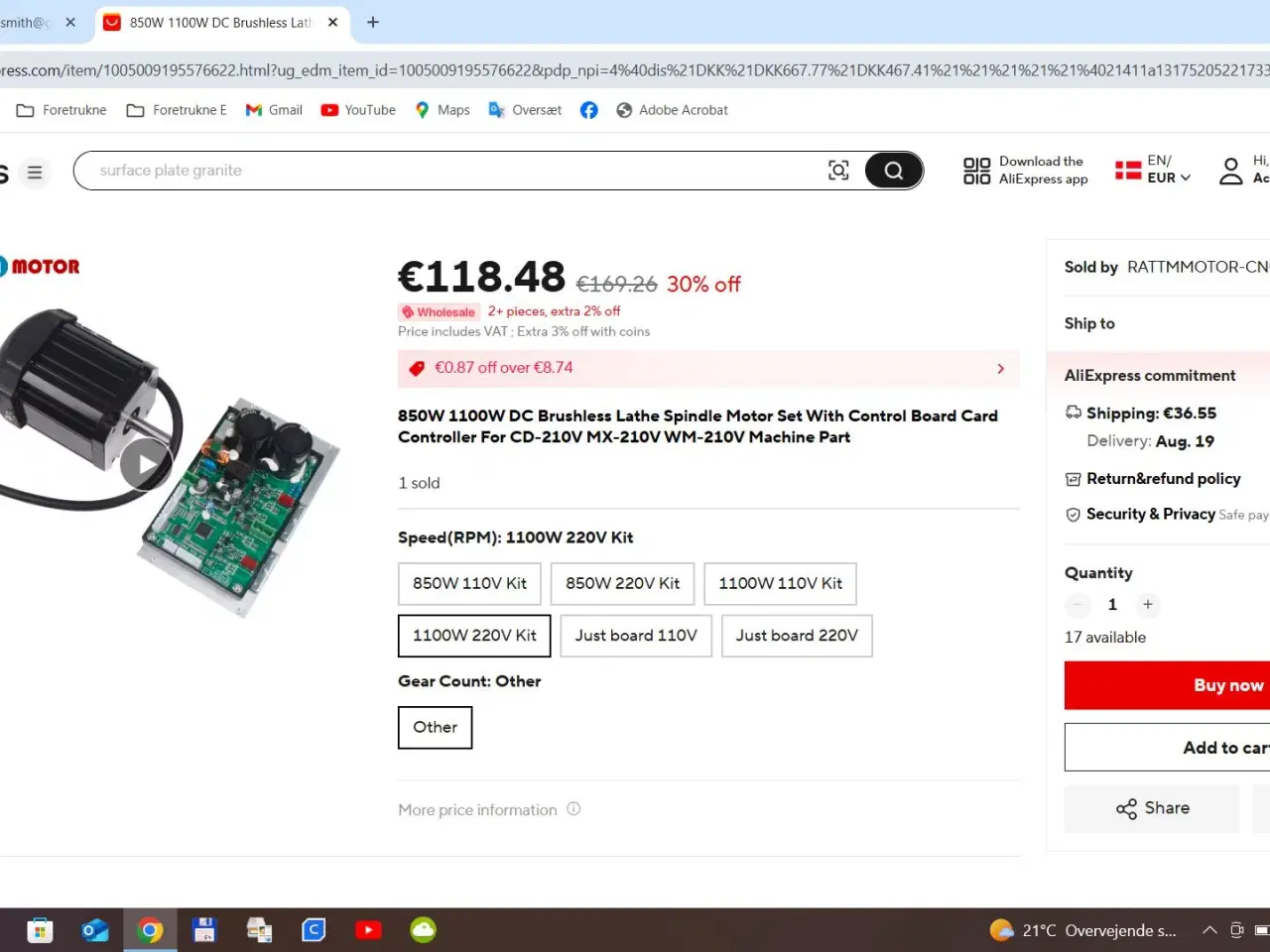 Billede 3 - Metalfræser BERNARDO KF 20 L Super