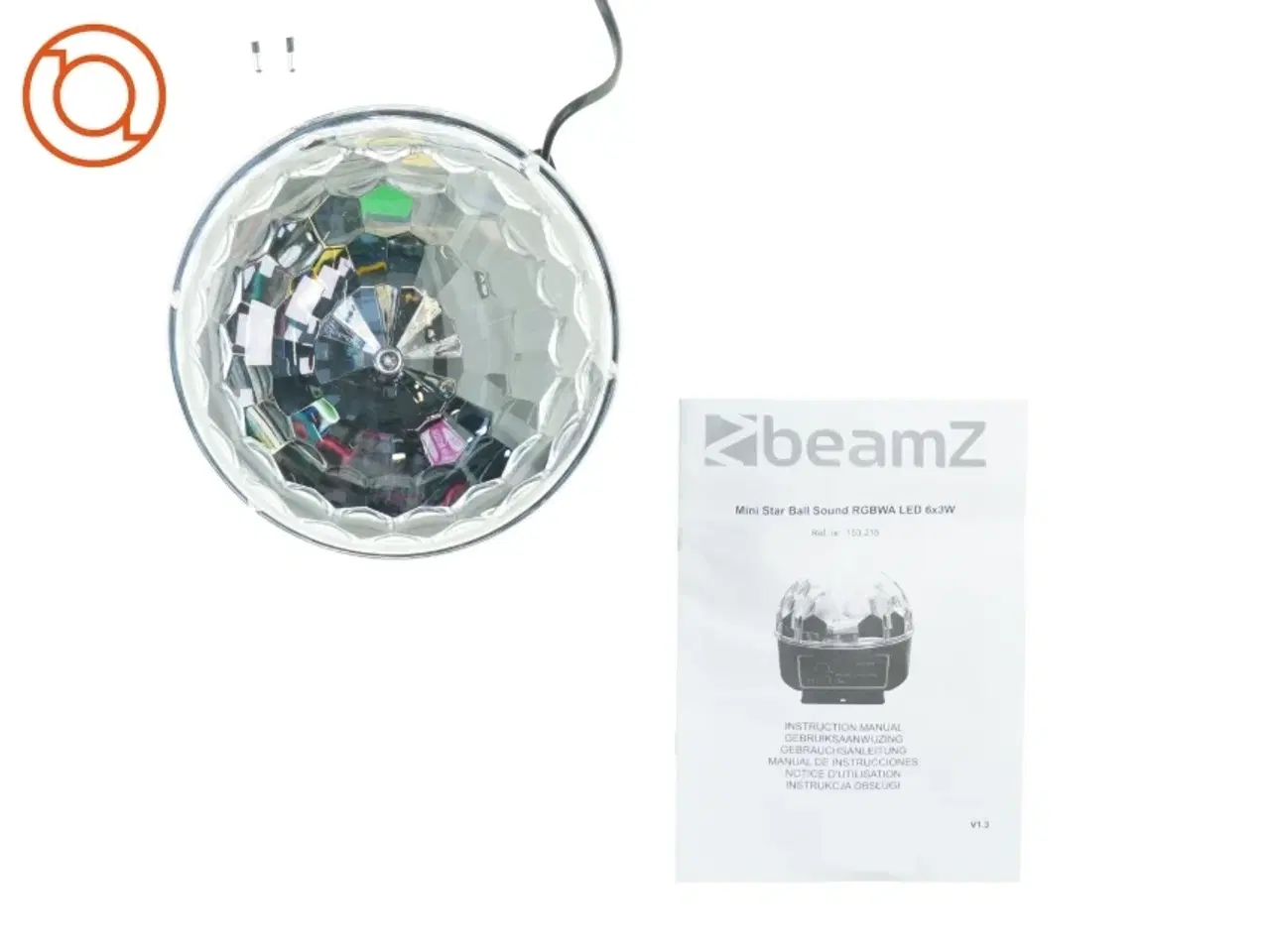 Billede 4 - Lys til dansegulvet fra Beamz (str. 18 cm)