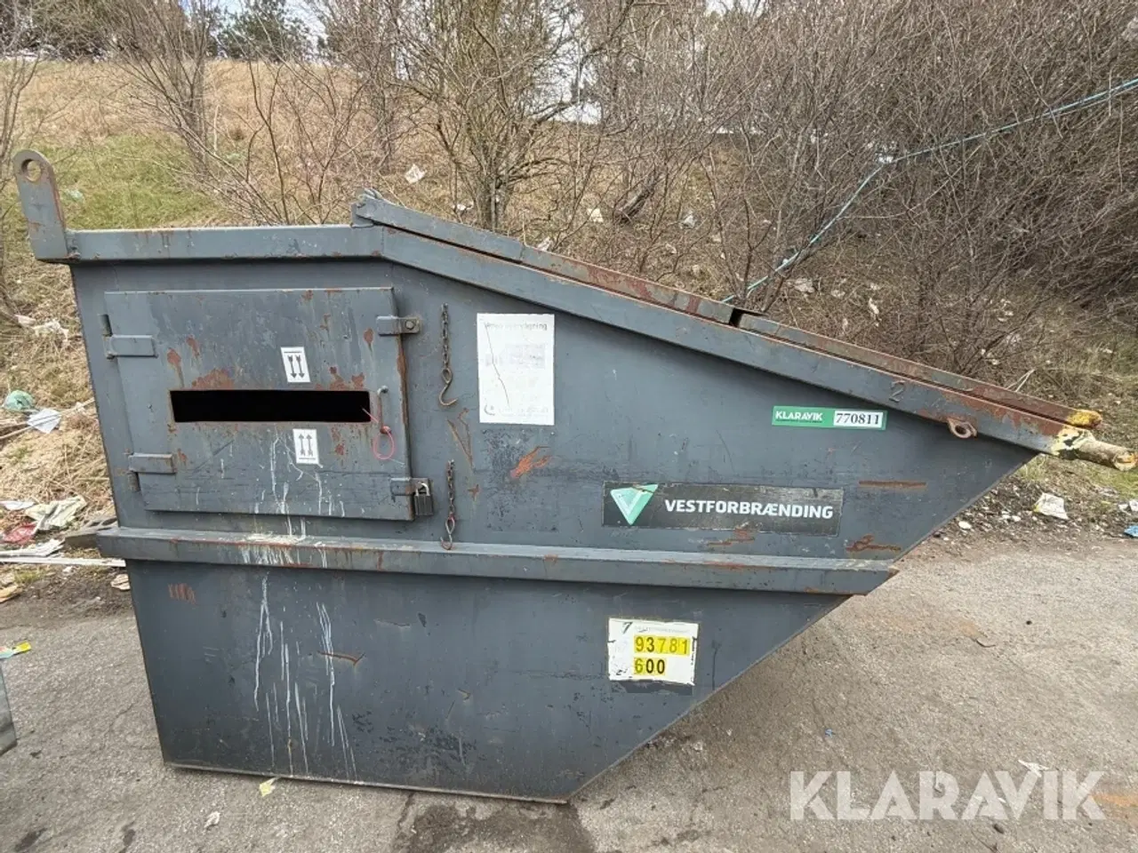 Billede 2 - Affaldscontainer / lukket container VIP-8 Ukendt