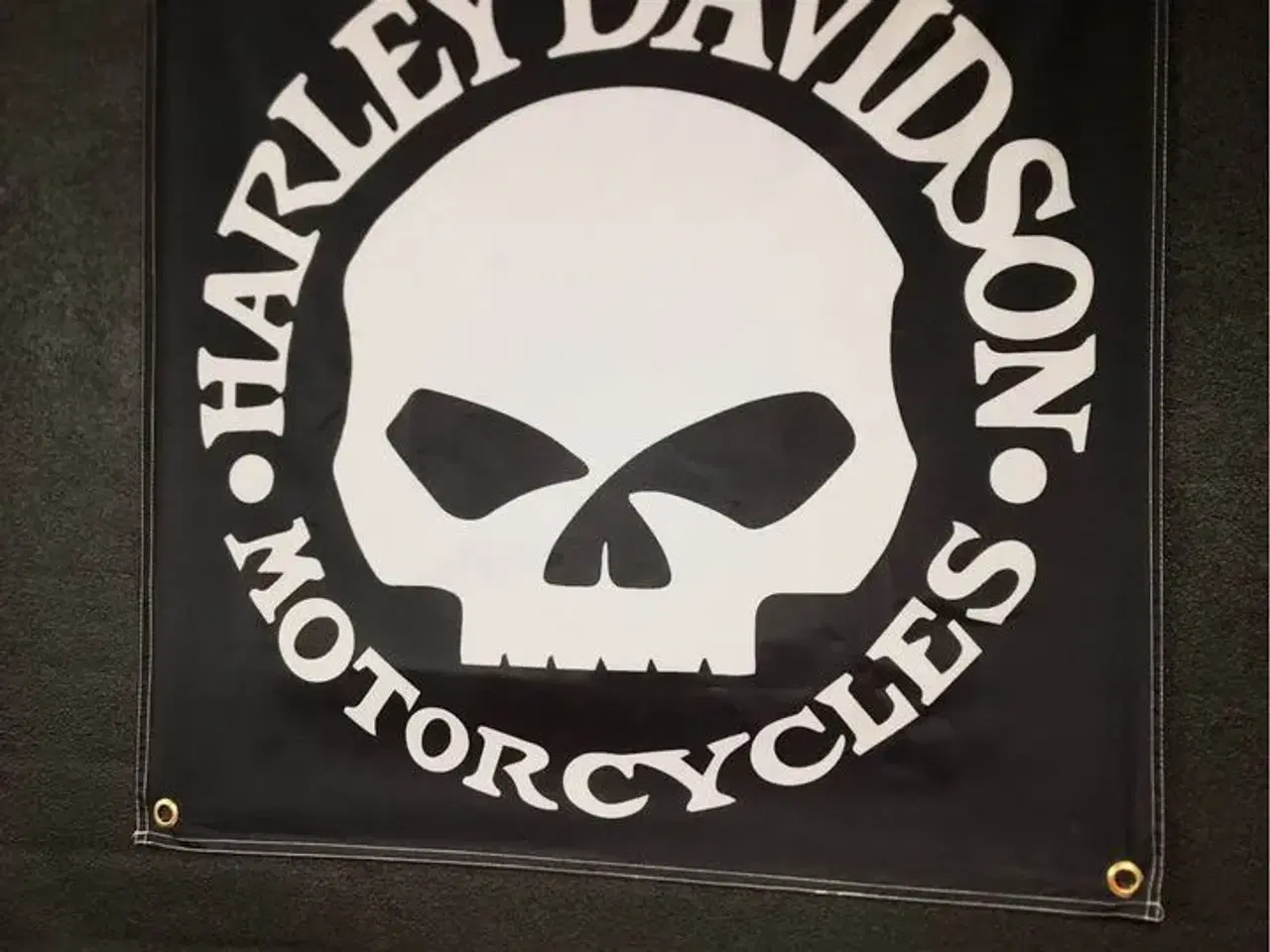 Billede 1 - Flag: Harley-Davidson (Skull)