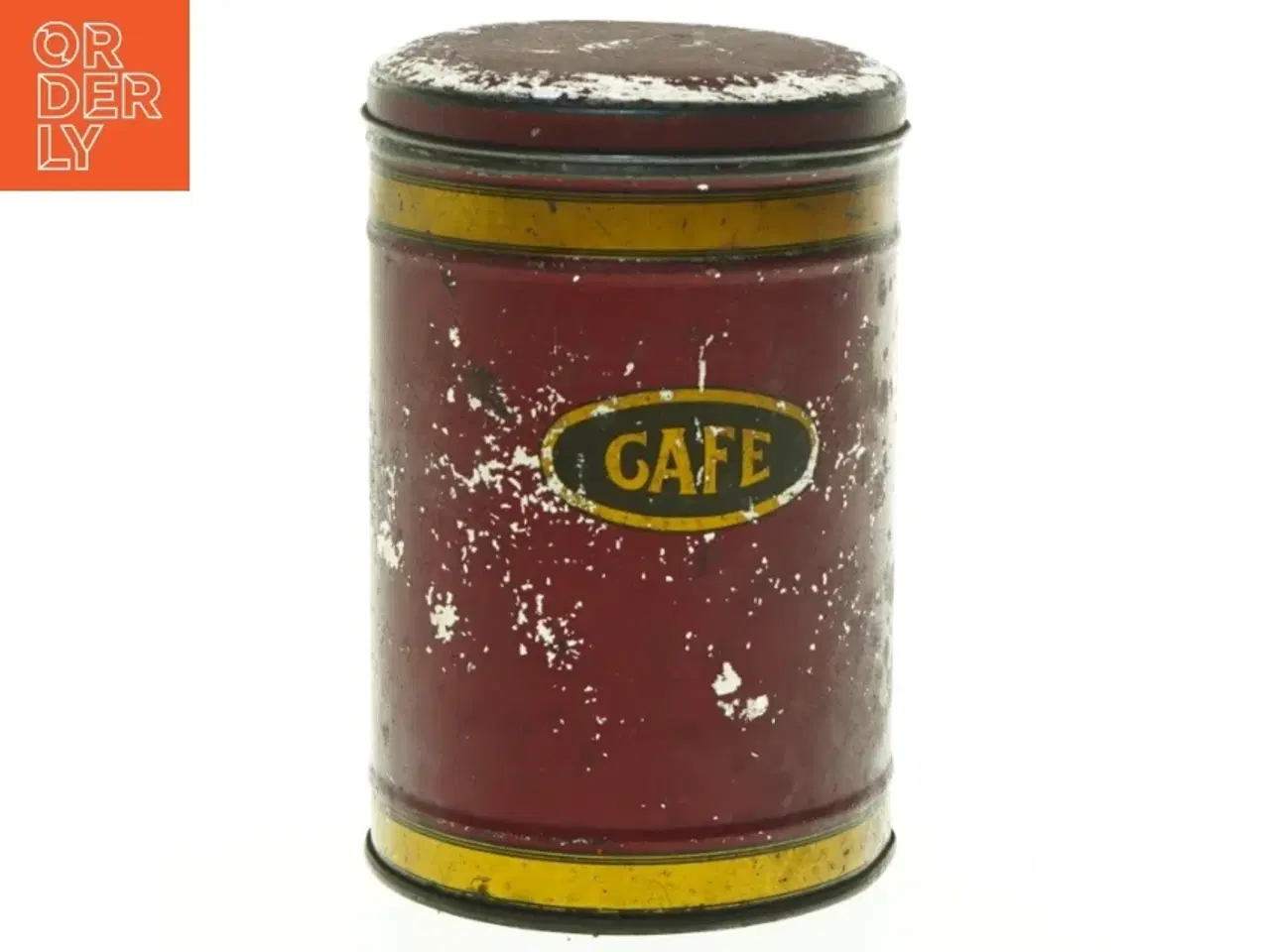 Billede 1 - Vintage rød kaffedåse (str. 17 x 11 cm)
