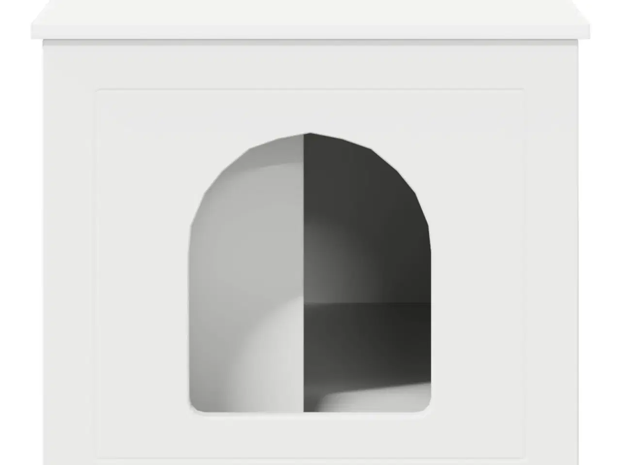 Billede 8 - Kat Hus Hvid 85 x 55 x 50 cm Konstrueret træ