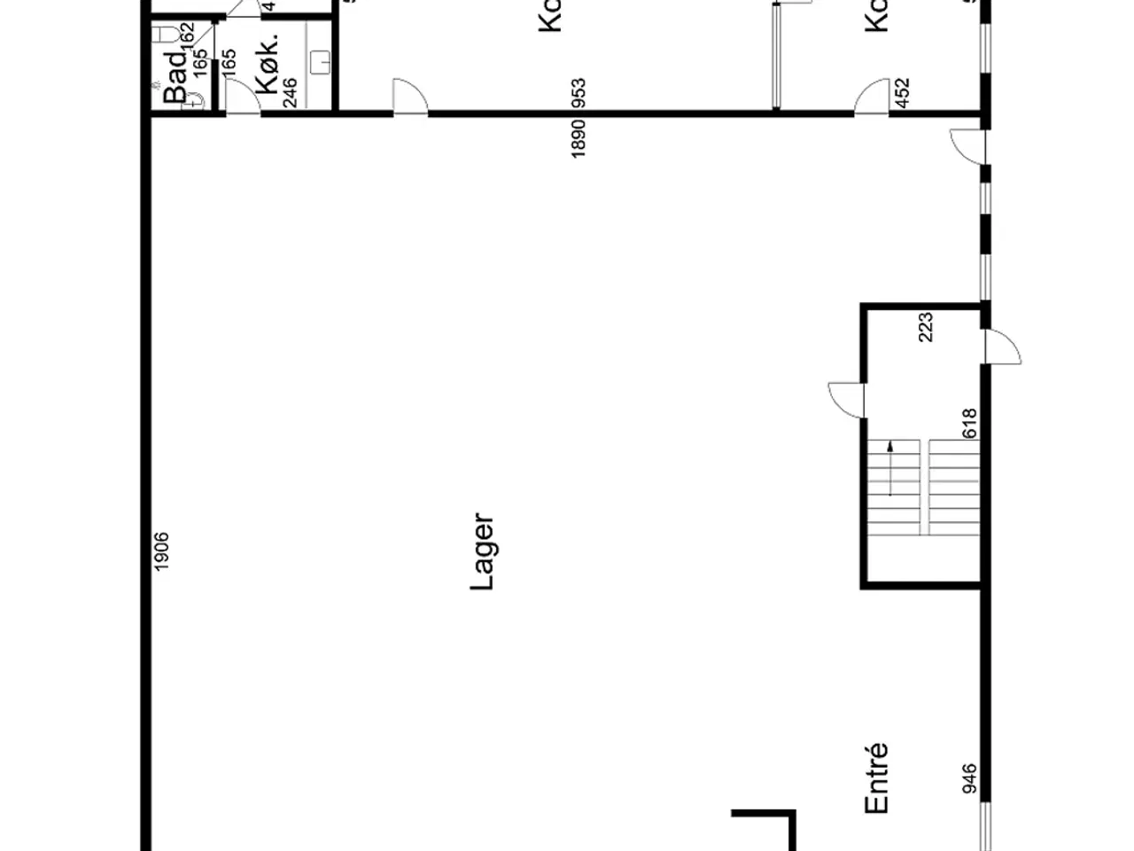 Billede 11 - Flot højloftet hal og smagfulde kontorer i Håndværkerkvt.