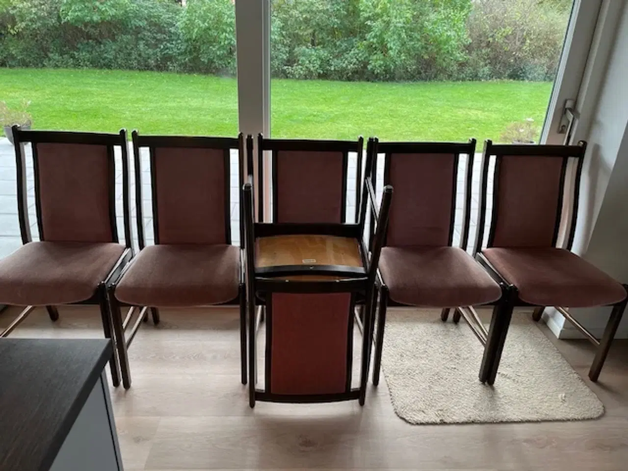 Billede 1 - 6 stk. Farstrup spisestuestole i palisander