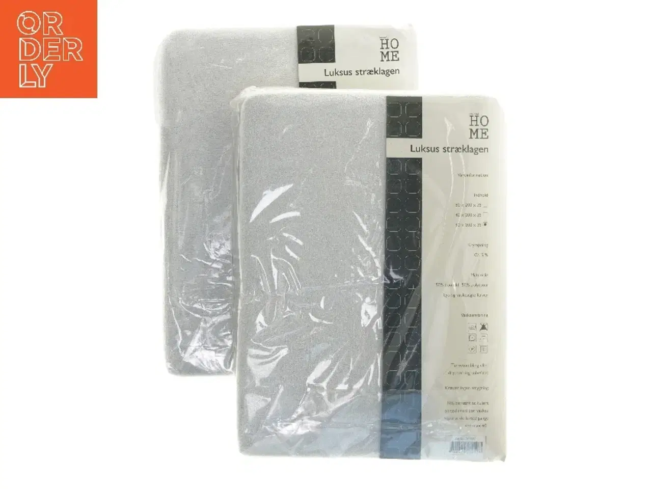 Billede 1 - 2 stk Luksus frotté stræklagen 90x200x35 cm fra Home (str. 90x200x35 cm)