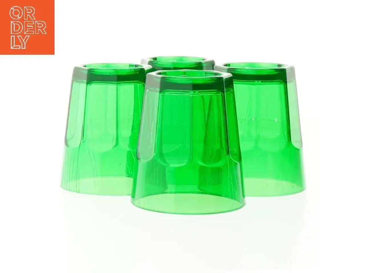 Billede 3 - Grønne plastikglas (str. 8,5 cm)