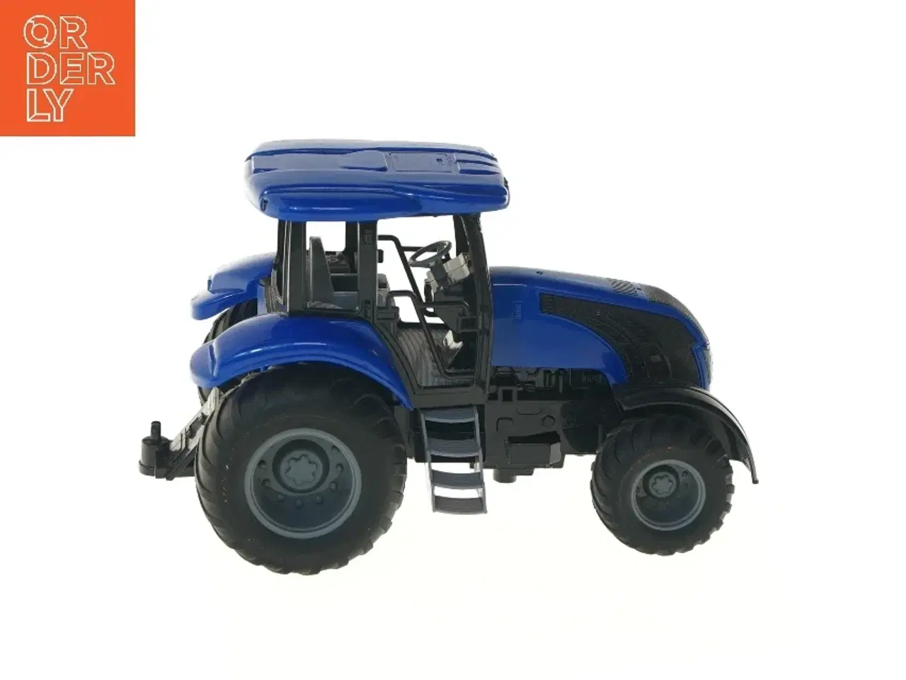 Billede 4 - Lille blå modeltraktor med detaljer (str. 22 cm)