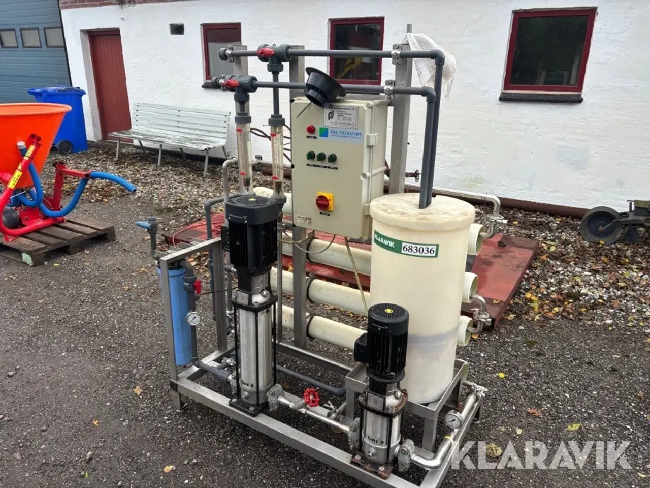 Billede 1 - Ultrafiltreringsanlæg Simon Moos Maskinfabrik NF til vand med kulfilter