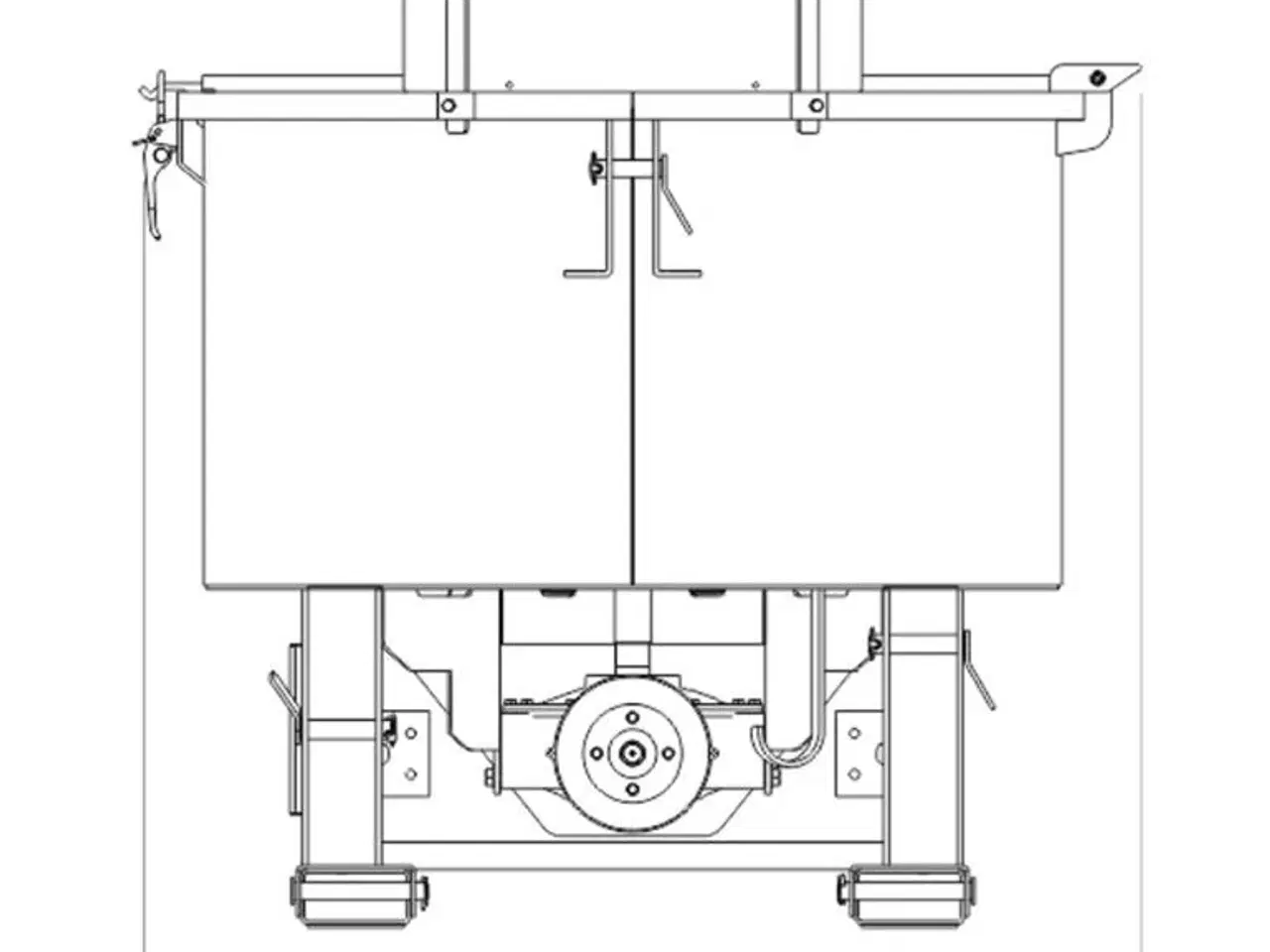 Billede 3 - Fk Maschinery Tvangsblander Pto UBCM600 - 600L