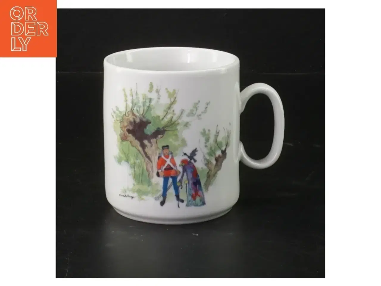 Billede 1 - Porcelænskrus med H.C. Andersen motiv fra Thun (str. 9 cm)