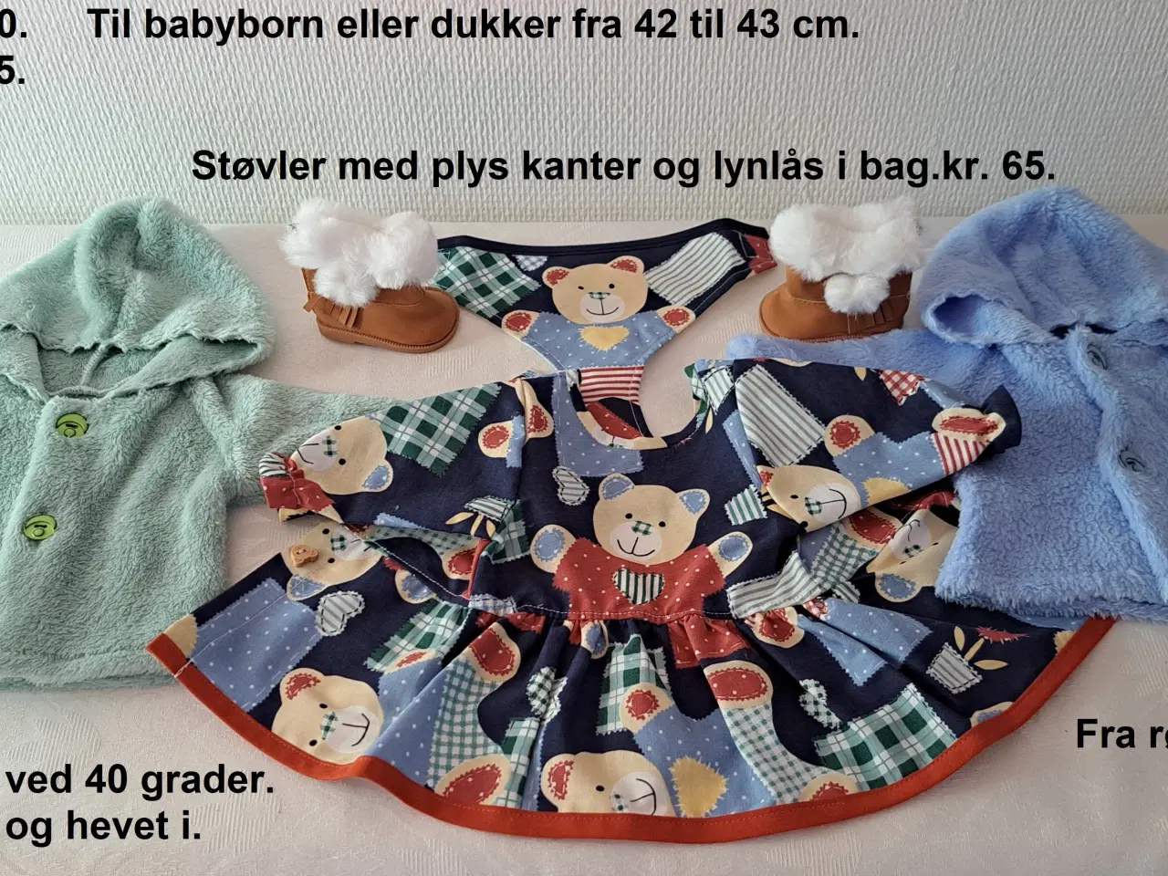 Billede 1 - Dukketøj til dukker fra 42 til 43 cm.