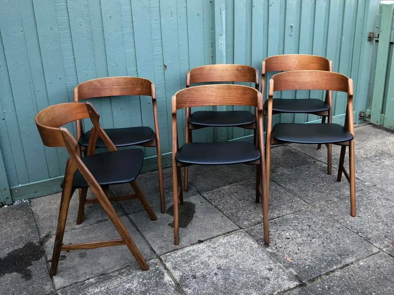 Billede 4 - 6 stk. HENNING KJÆRNULF spisebordsstole