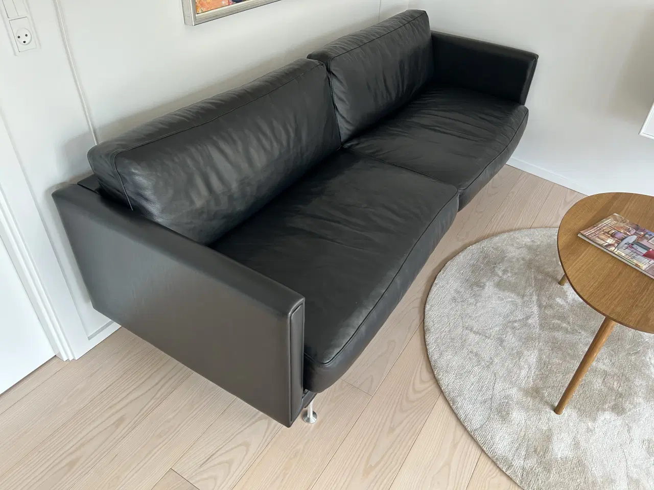 Billede 3 - Lædersofa sort - eksklusiv og velholdt -BUD ØNSKES