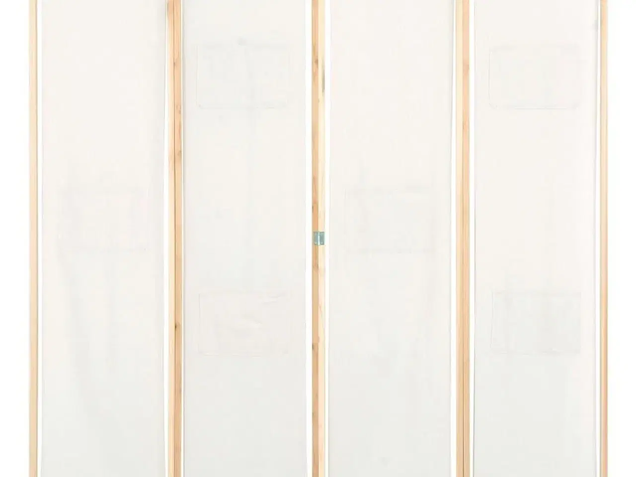 Billede 2 - 4-panels rumdeler 160 x 170 x 4 cm stof cremefarvet