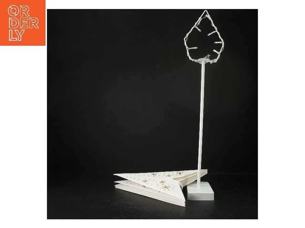 Billede 3 - Stjernelampe med fod fra Jysk (str. H. 60 cm)