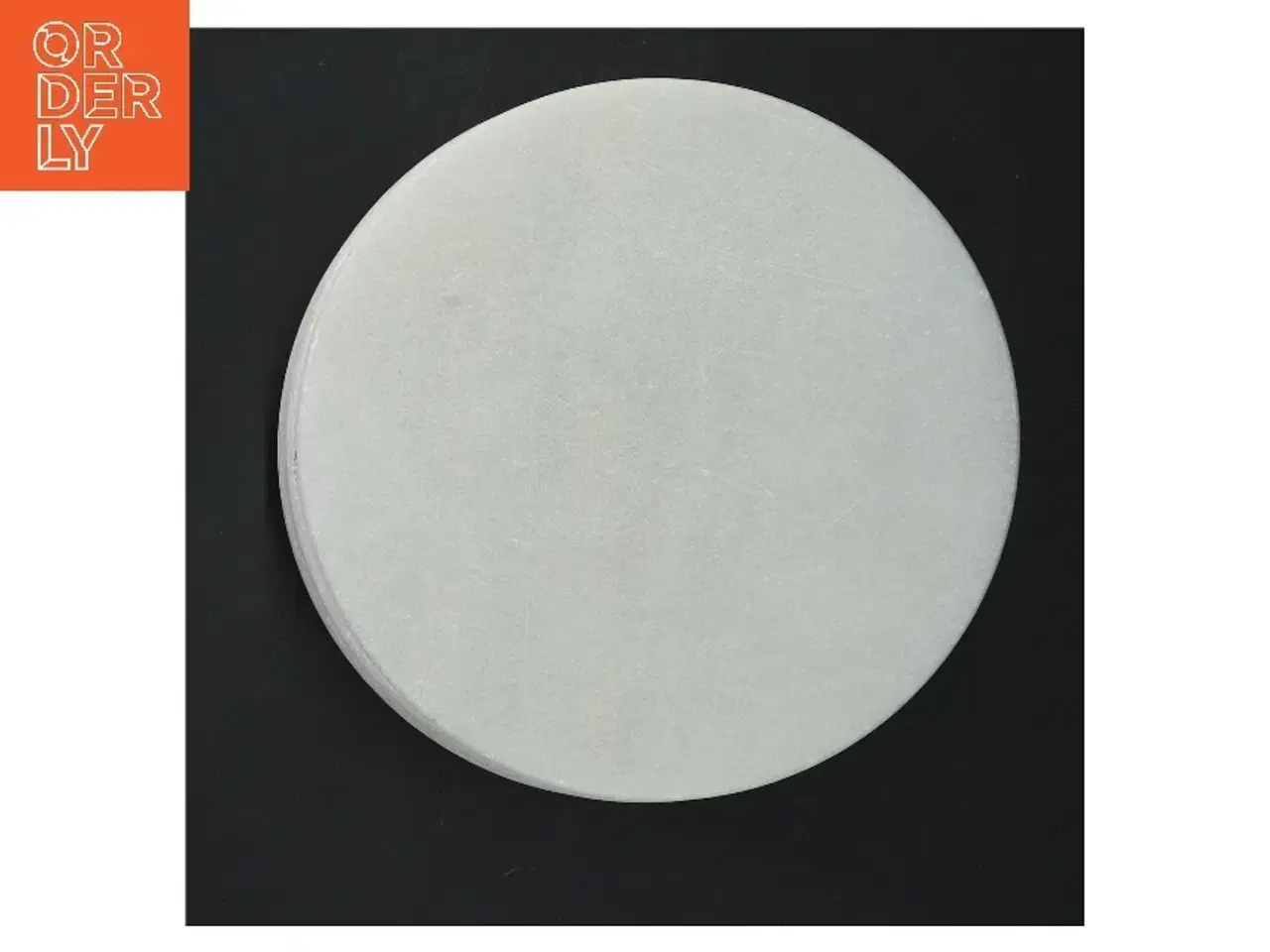 Billede 2 - Hvide runde tallerkener, marmor(str. 8 styk, ø 15 cm) (str. 8 styk, ø 15 cm)