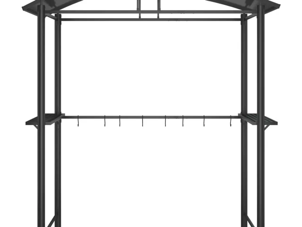 Billede 3 - Grillpavillon med sidehylder 210x114x230 cm stål antracitgrå