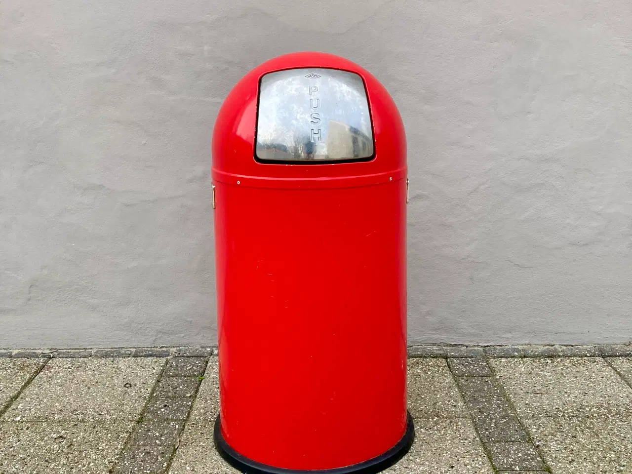 Billede 6 - Wesco Pushboy affaldsspand rød metal