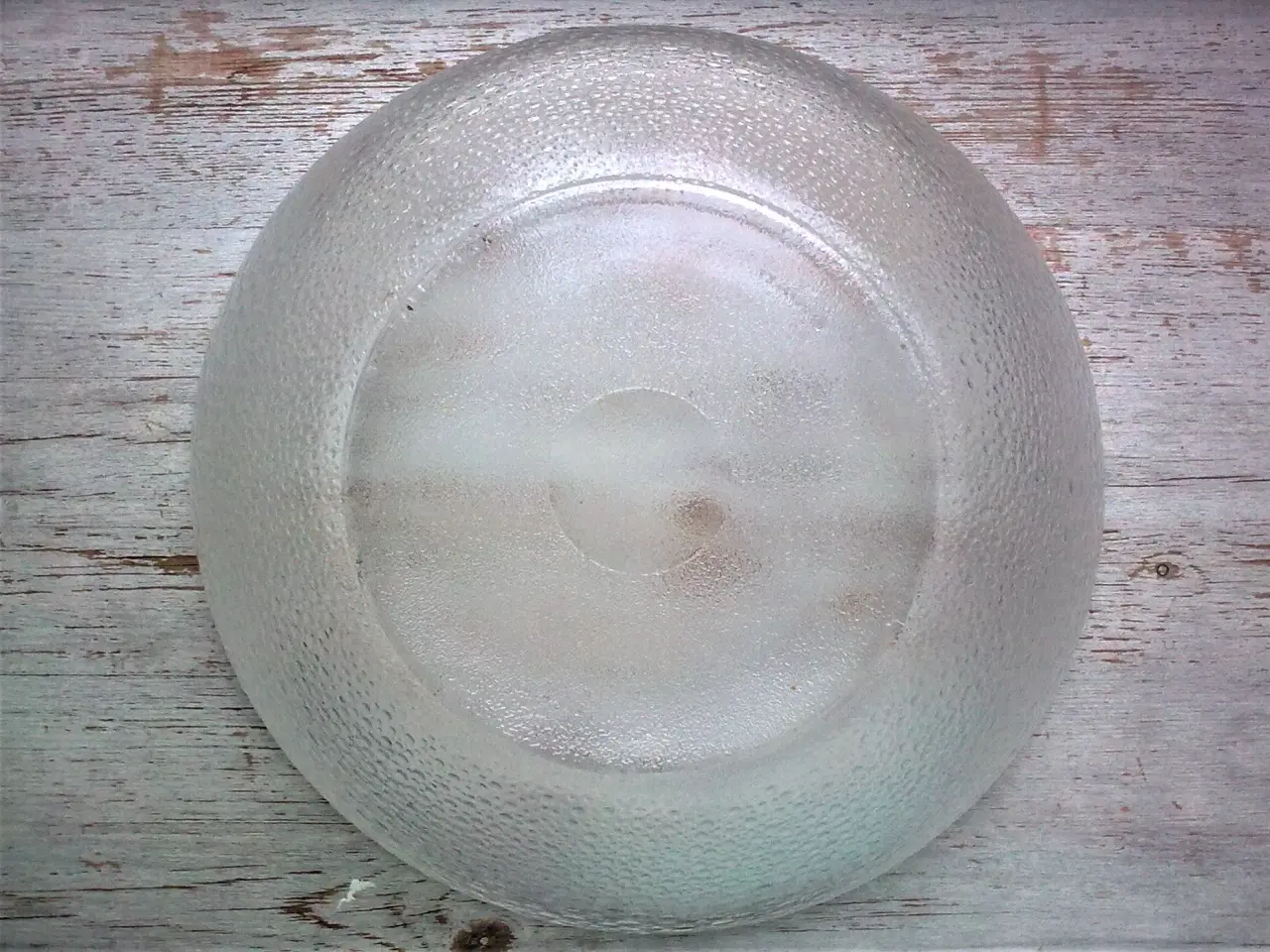 Billede 6 - Salatskål RETRO glasklar m is havet dekor