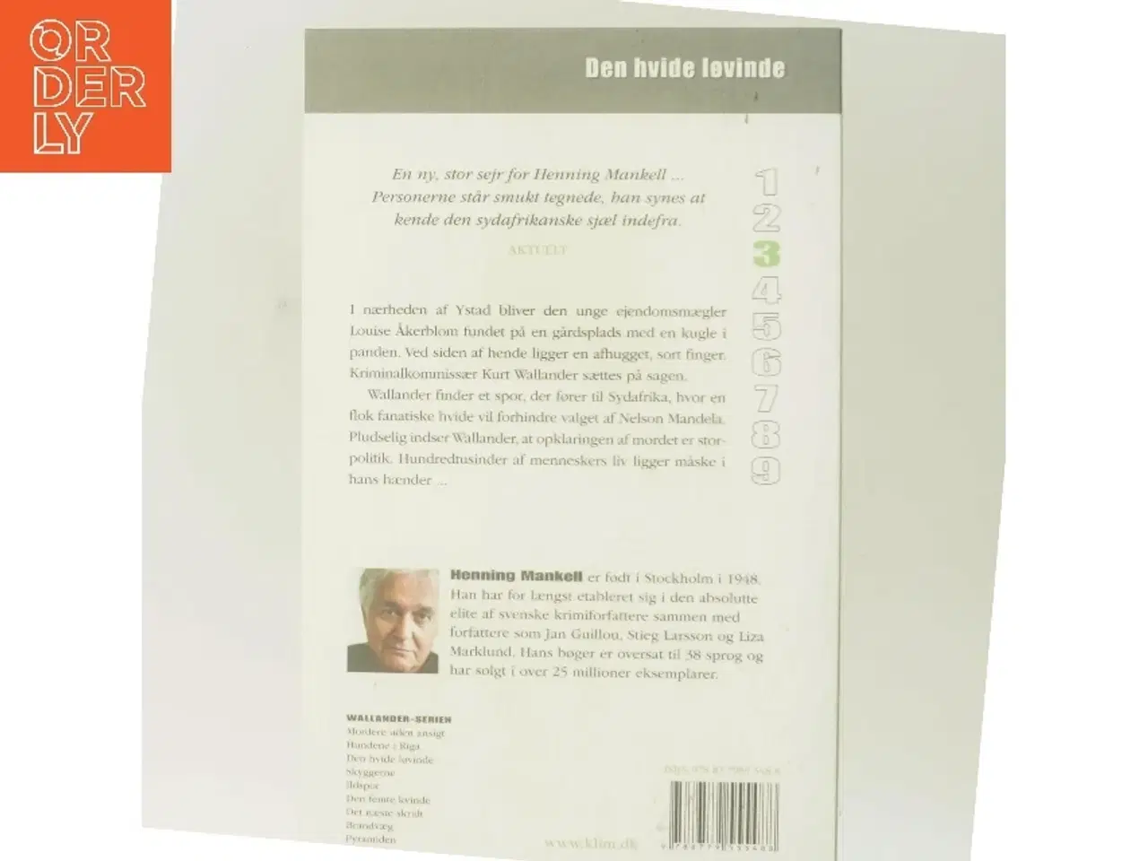 Billede 3 - Den hvide løvinde af Henning Mankell (Bog)