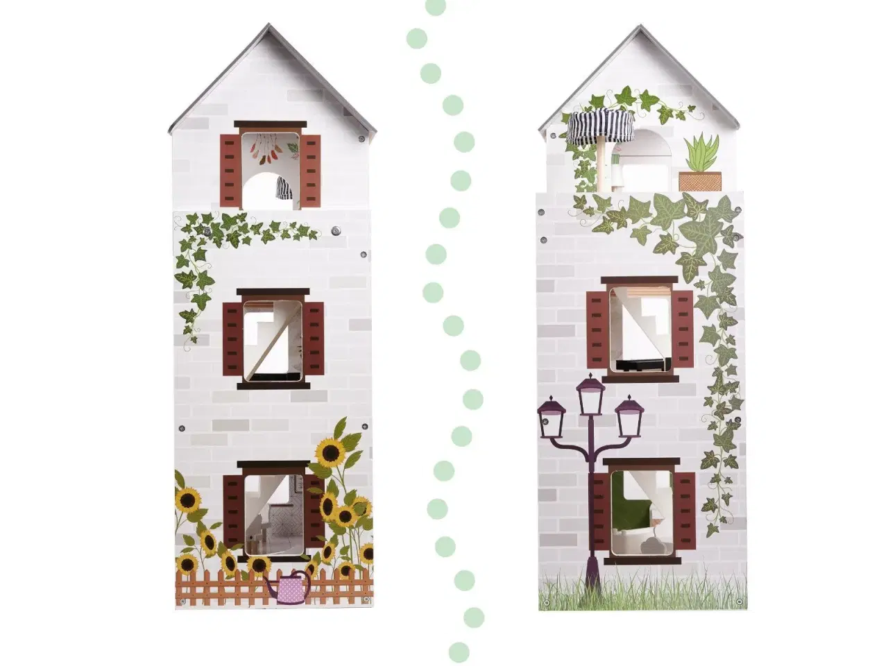 Billede 16 - Dukkehus i træ med LED – Lulilo Floro Boho