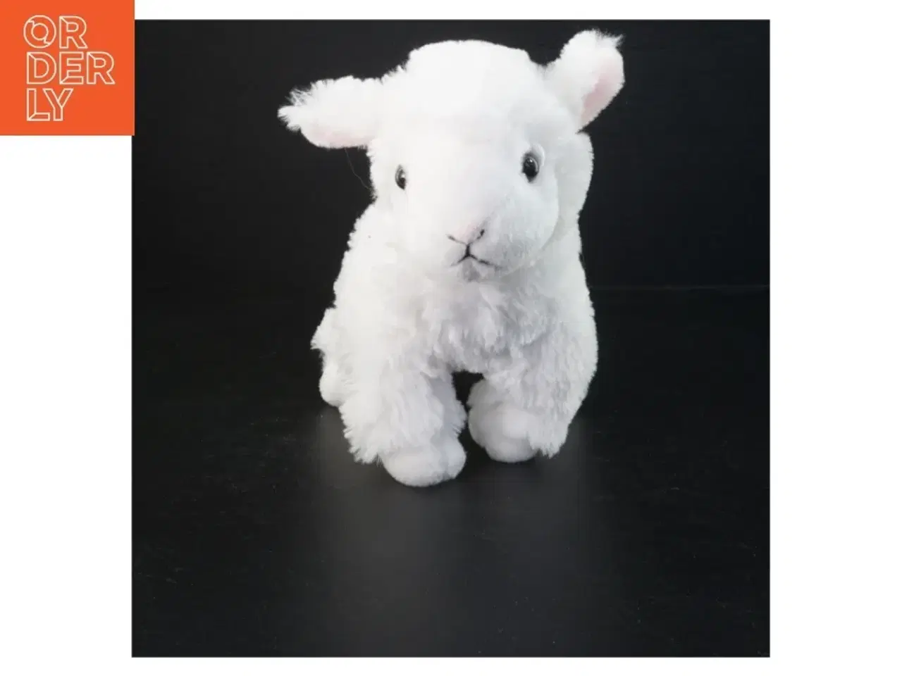 Billede 1 - Hvidt tøjdyr lam (str. 22 cm)