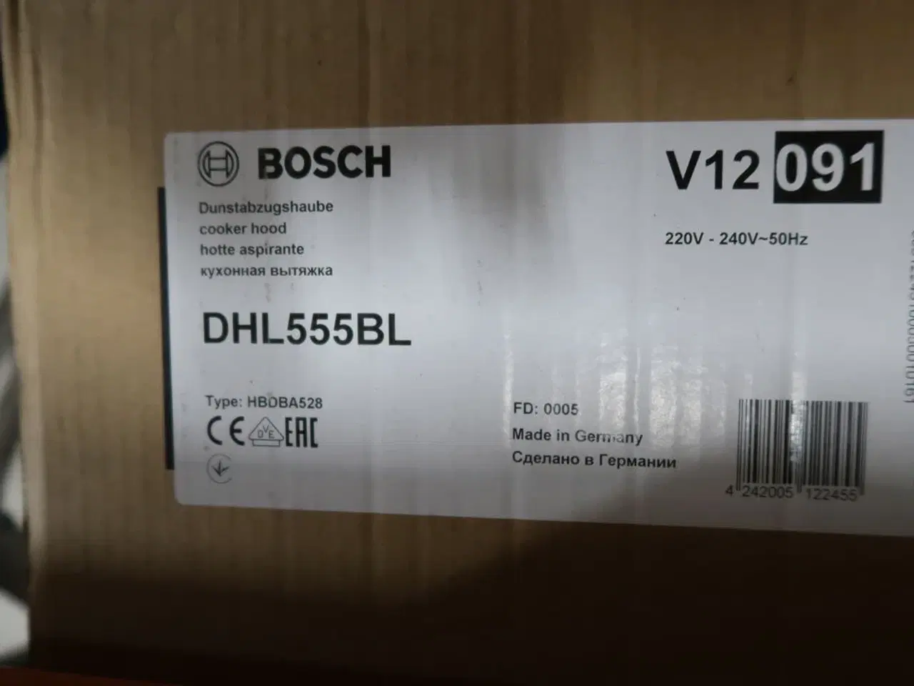 Billede 2 - Emhætte BOSCH DHL555BL