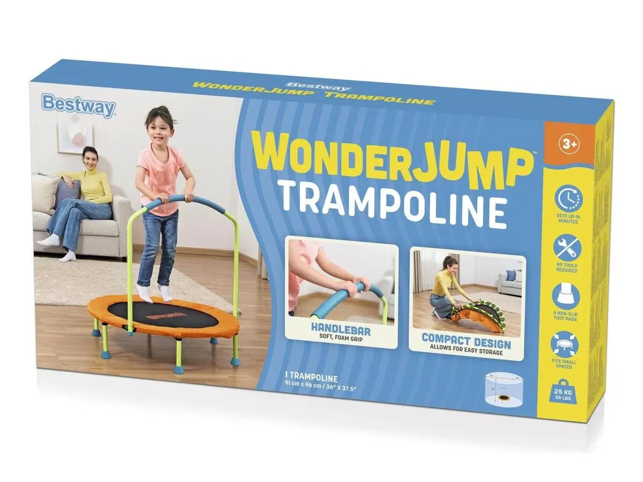 Billede 4 - Bestway hoppe-seng til børn 91 × 96 cm - multifarvet (+3 år)
