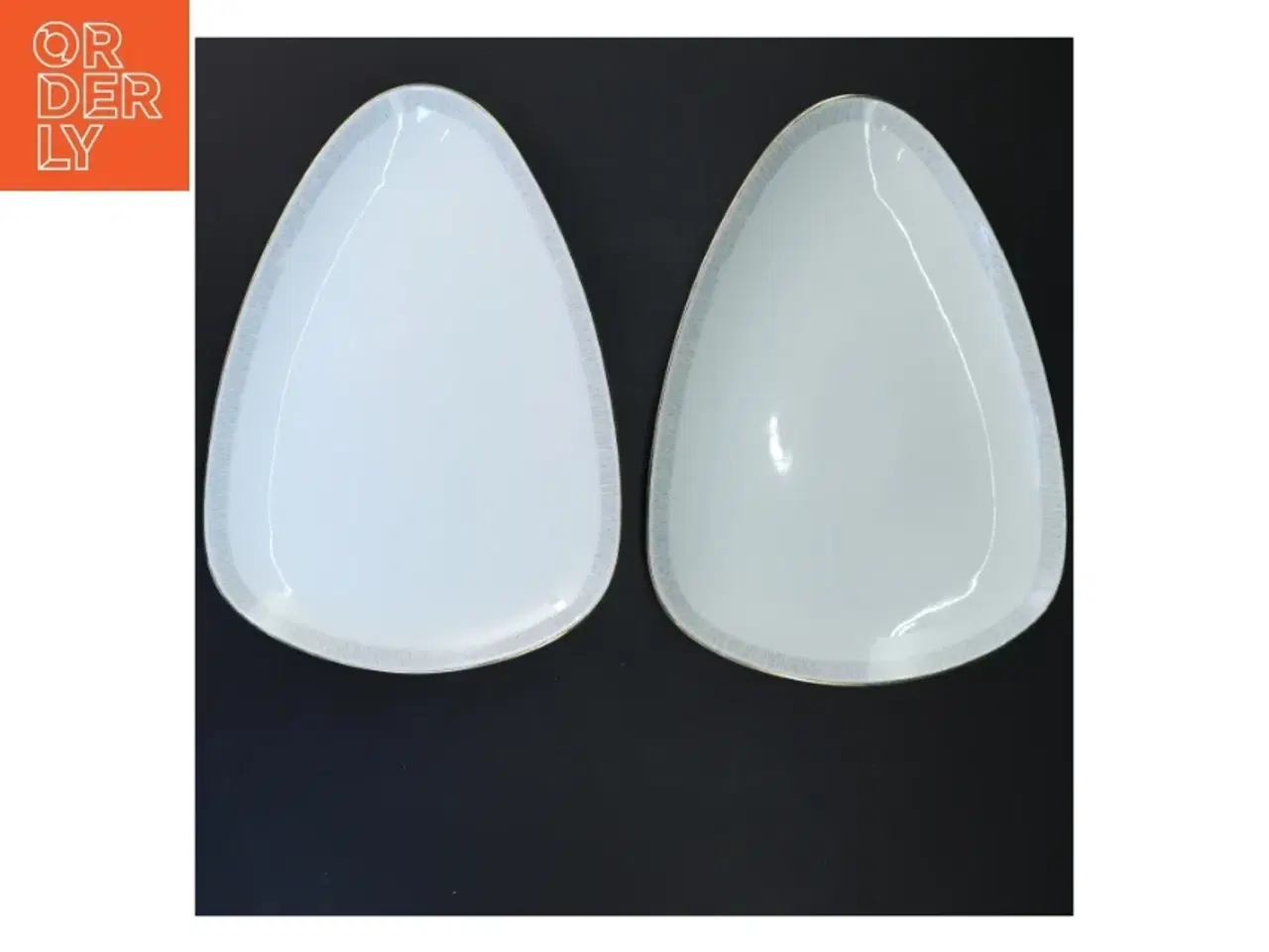 Billede 2 - Ovale porcelæn tallerkener fra Bavaria (str. 28x20 cm)