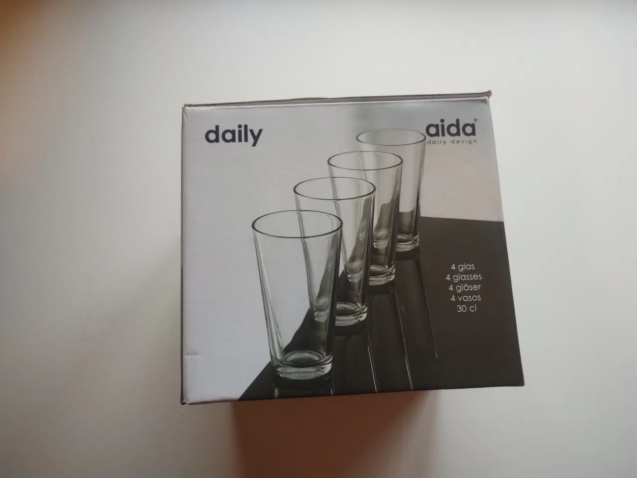 Billede 1 - 4 × AIDA Daily 30cl glas