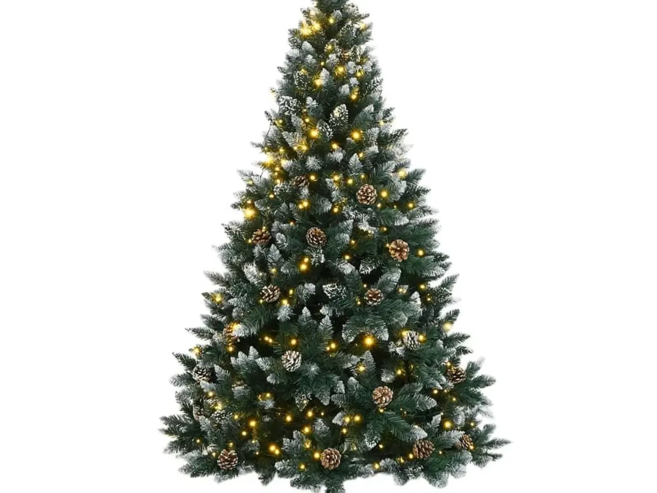 Billede 3 - Kunstigt juletræ med 300 LED-lys 180 cm