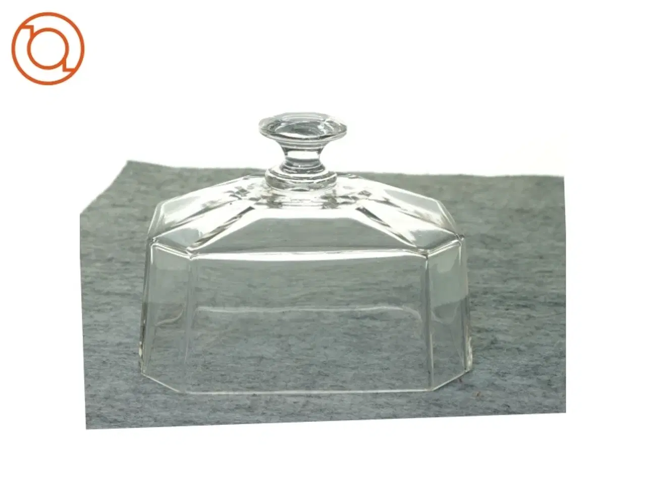 Billede 1 - Ældre Vintage Glas Oste klokke (str. 18 x 12 x 13 cm)