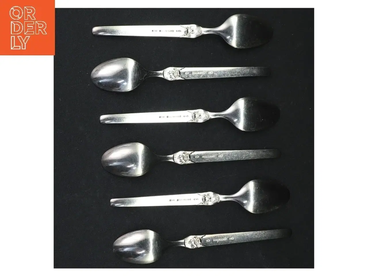 Billede 2 - Sølvskeer med mønster (str. 12,5 cm)