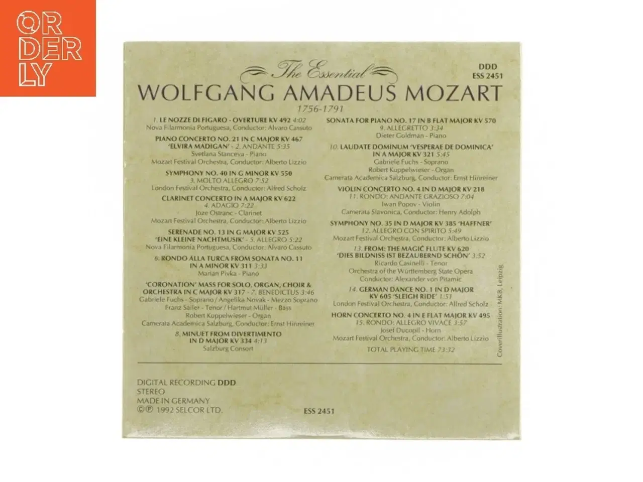 Billede 2 - Mozart musik CD