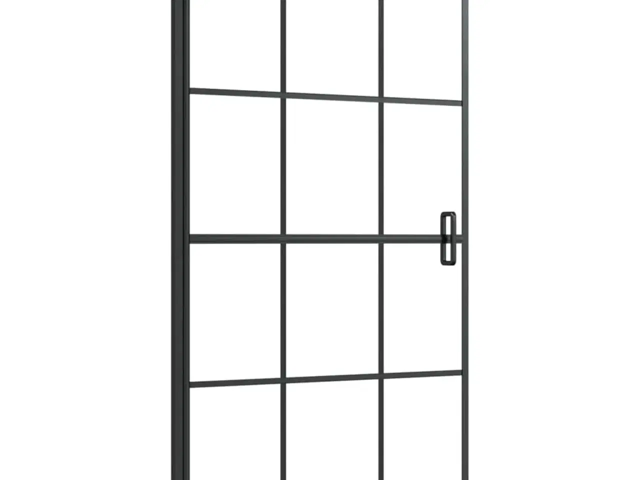 Billede 2 - Bruseafskærmning 80x140 cm sikkerhedsglas sort