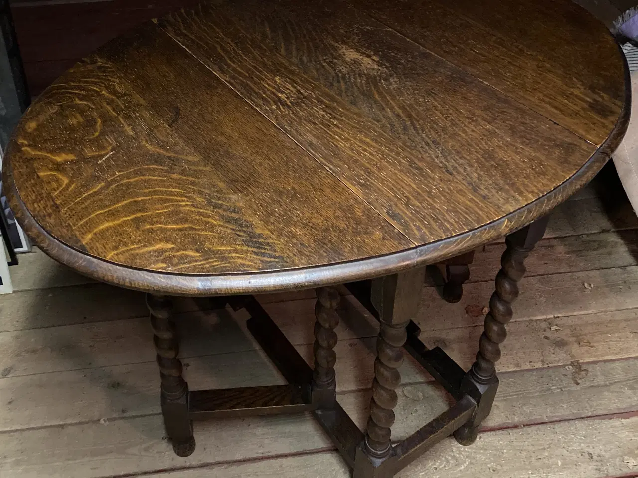 Billede 1 - Klapbord / Gateleg Engelsk stil.