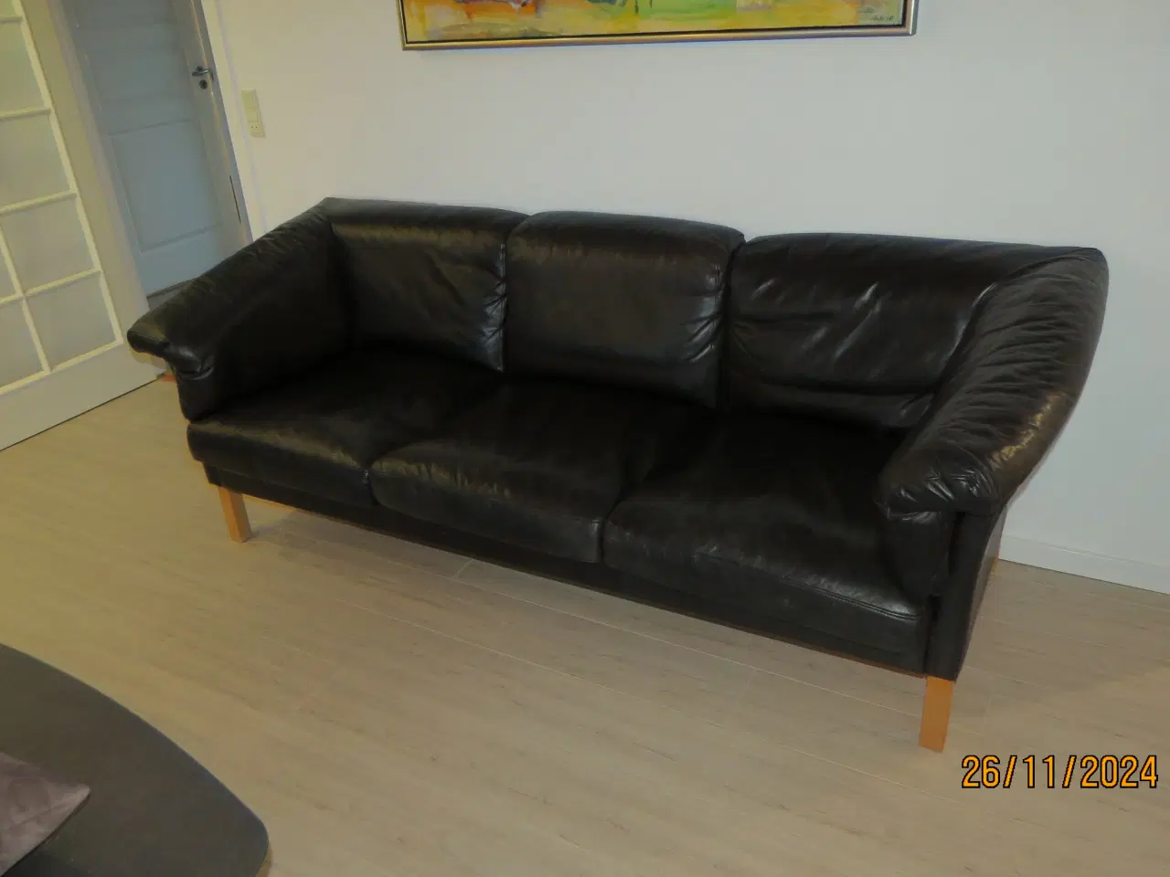 Billede 3 - Lædersofa