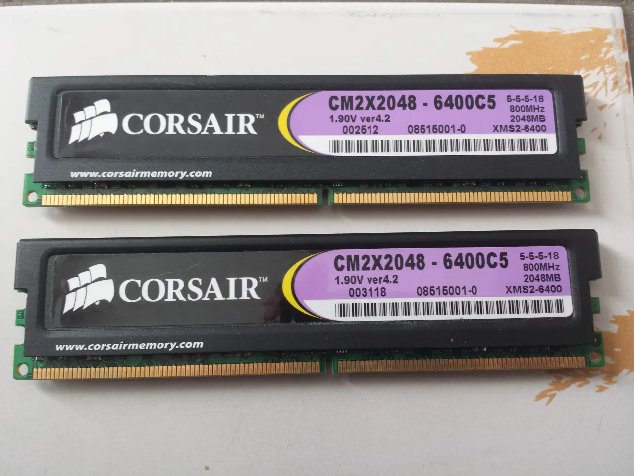 Billede 1 - RAM 2 x 2GB DDR2 800MHz 240pin DIMM