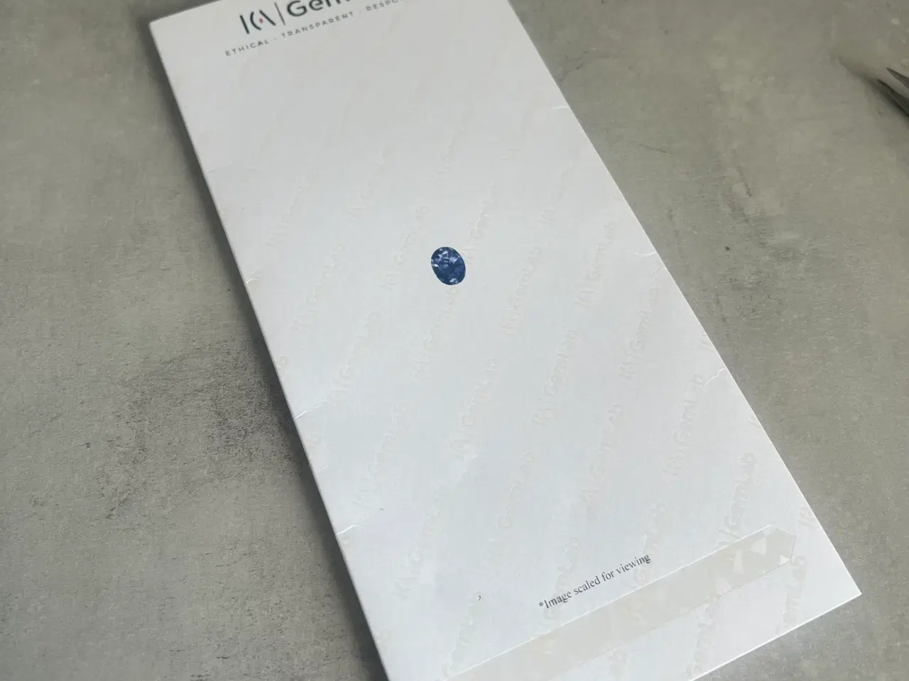 Billede 6 - Naturlig blå safir 1,26 ct – ubehandlet – ICA-cert
