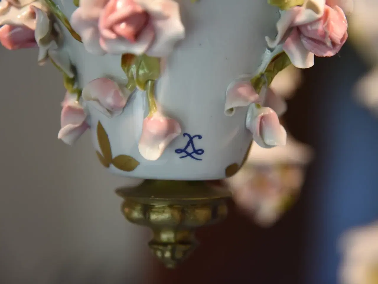 Billede 6 - Edmé Samson porcelænslysekrone