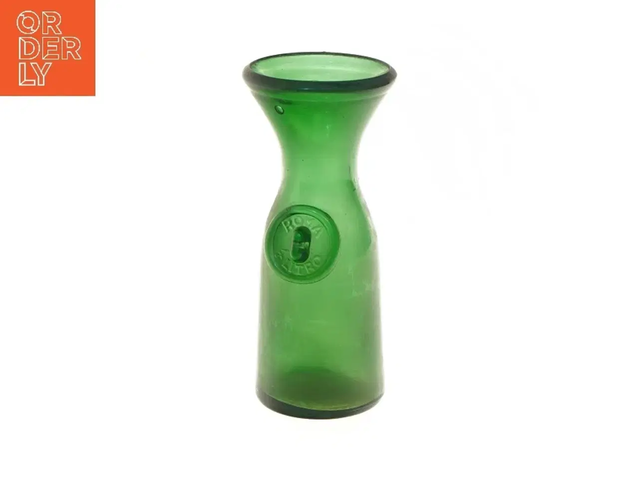 Billede 1 - Vintage grøn vase (str. 16 cm)