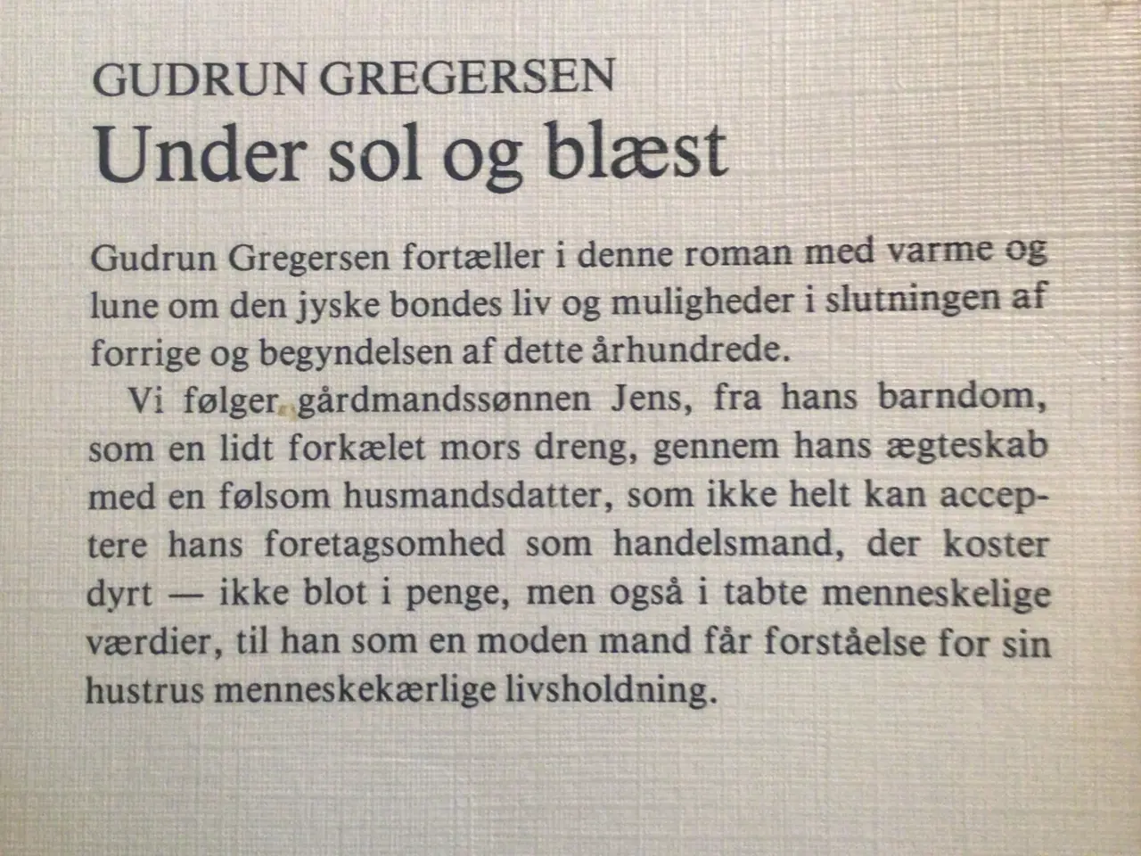 Billede 2 - Gudrun Gregersen : Under sol og blæst 