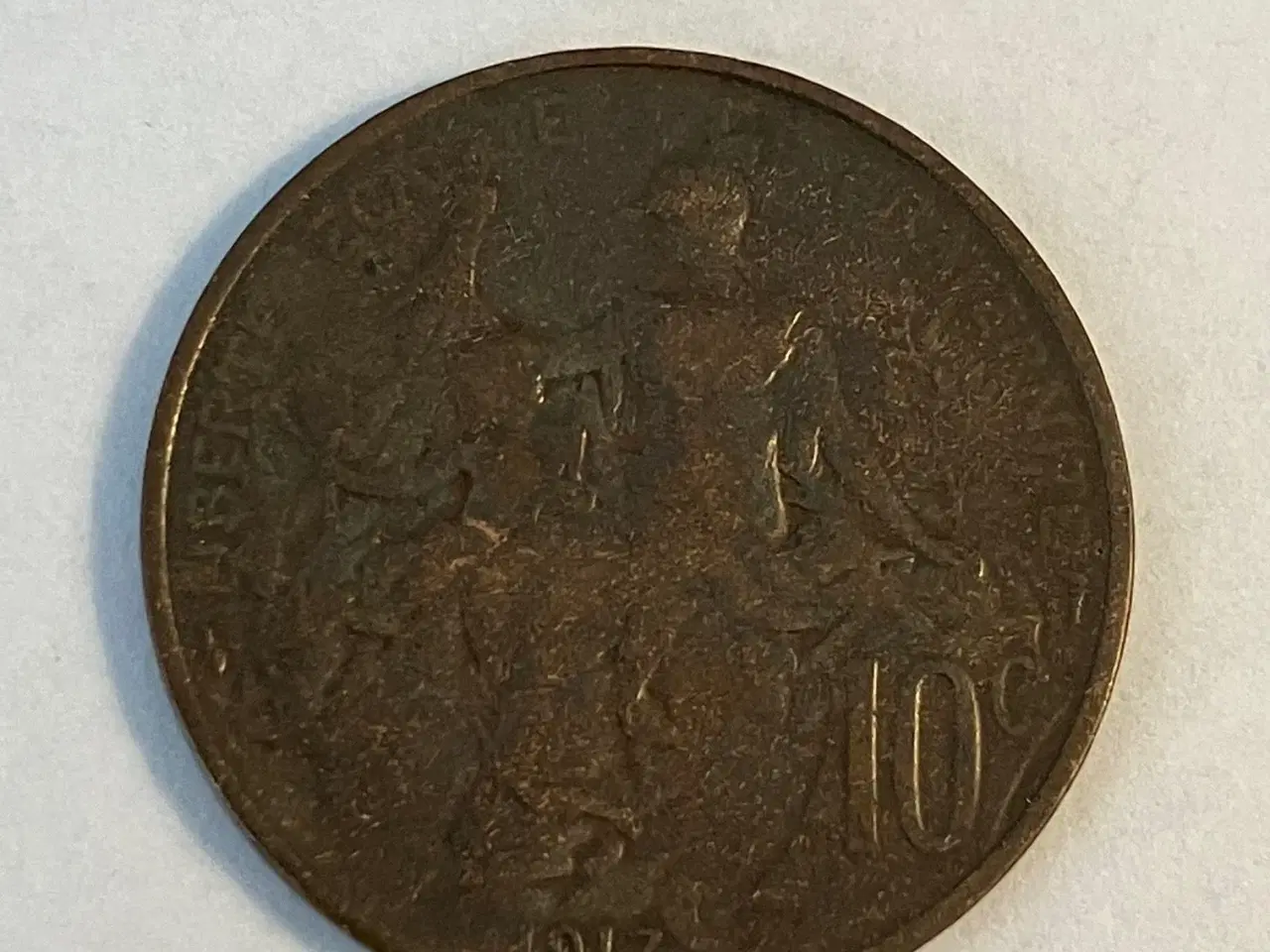 Billede 1 - 10 Centimes France 1917